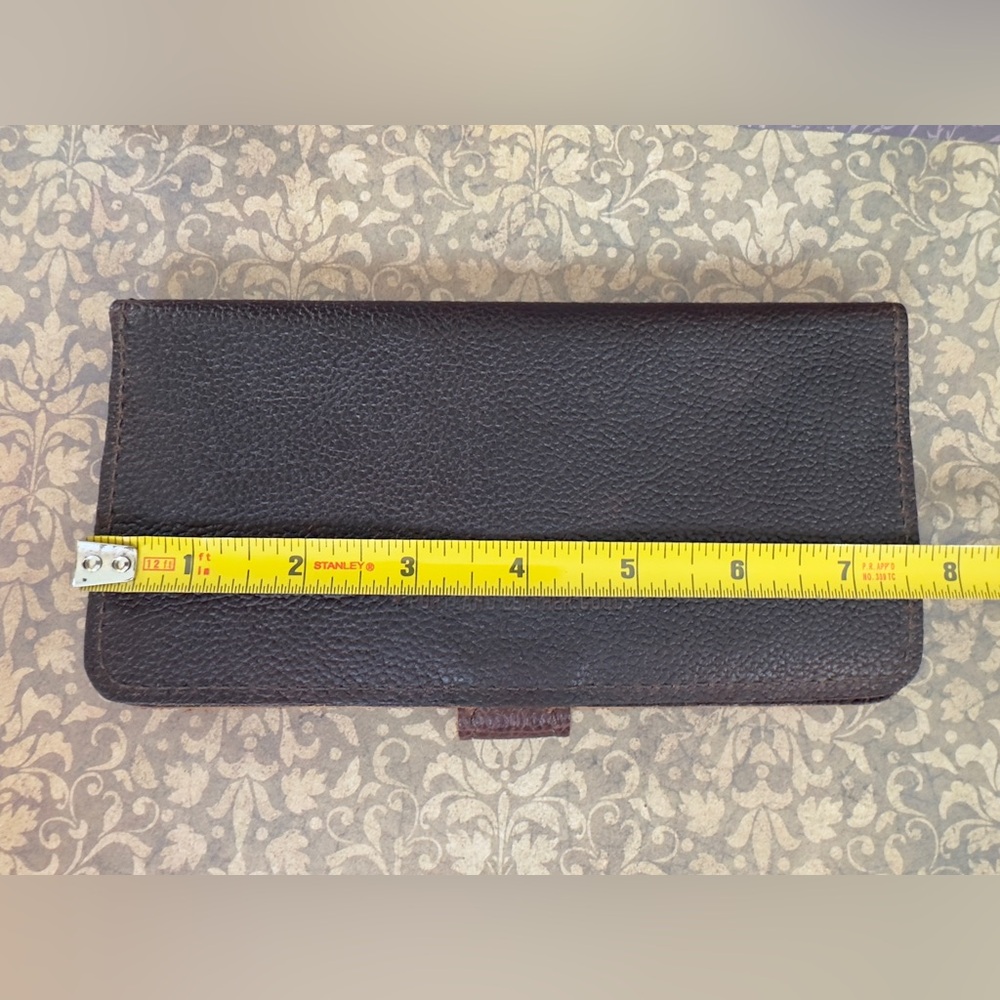 Portland Leather Goods NWOT Wallet brown full-grain leather with a snap - Picture 10 of 10